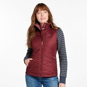 Lands' End Women's Burgundy Vest